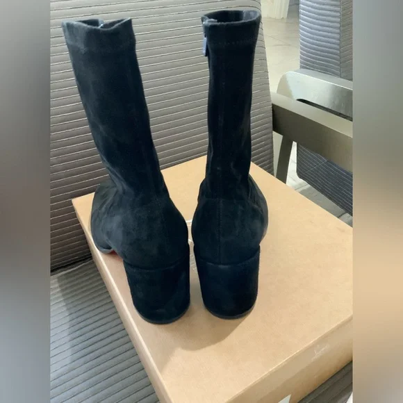 Christian Louboutin Size 39.5
Adoxa Stretch Suede Red-Sole Botties 70 - Picture 7 of 16